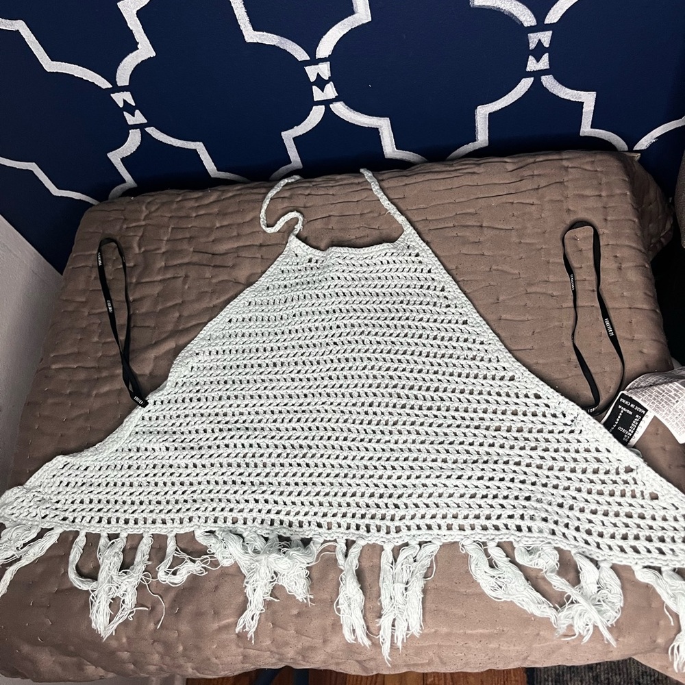 Crochet Fringe Halter Top